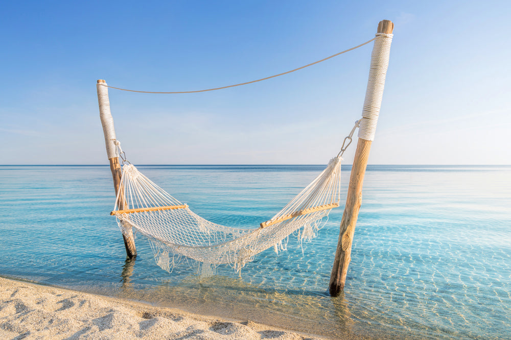 Tableau en aluminium Hamac dans la mer