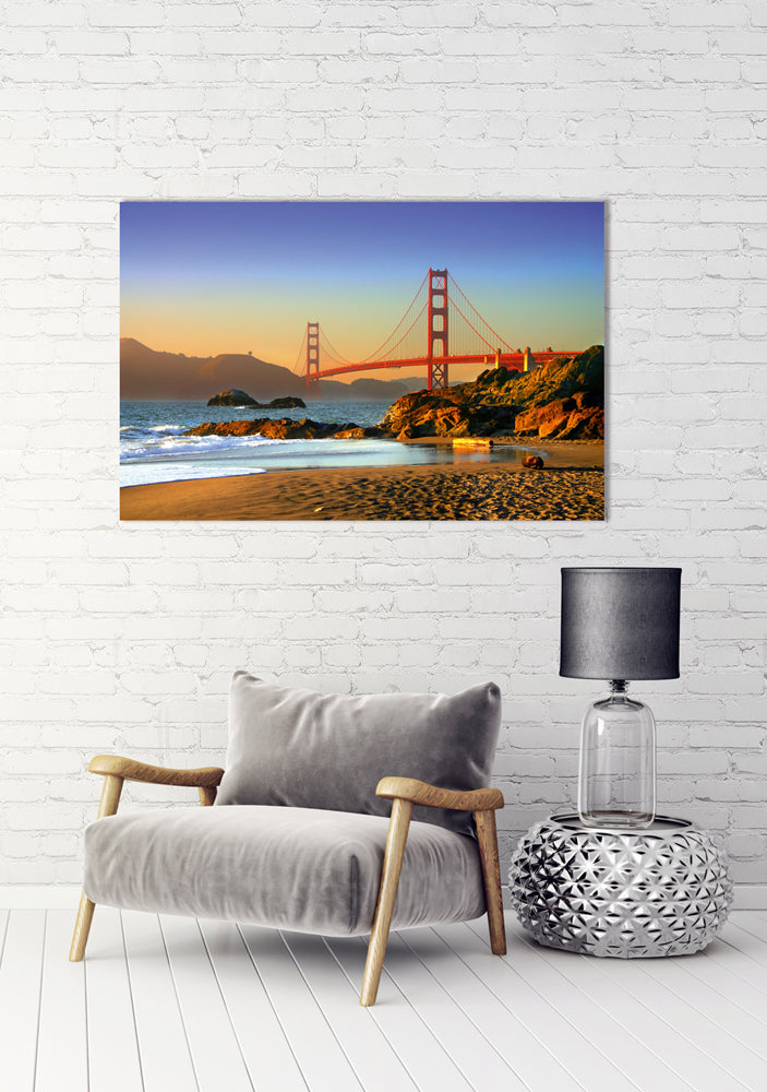 photo en aluminium Golden Gate