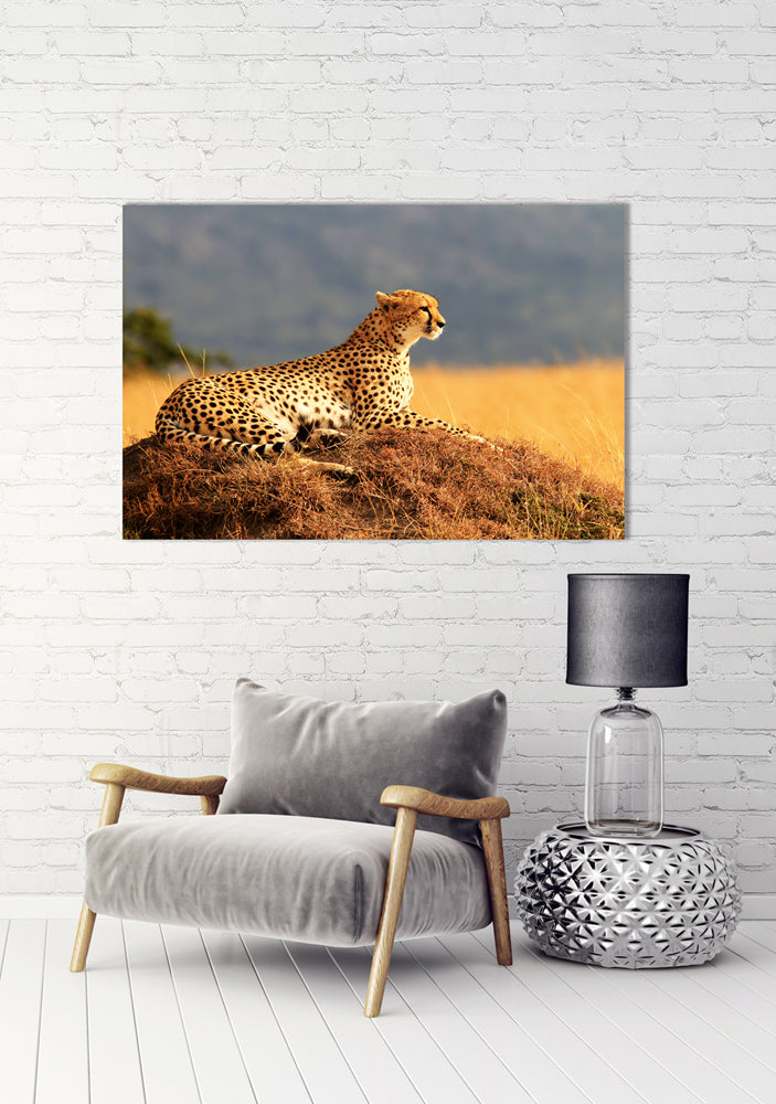 guépard en aluminium