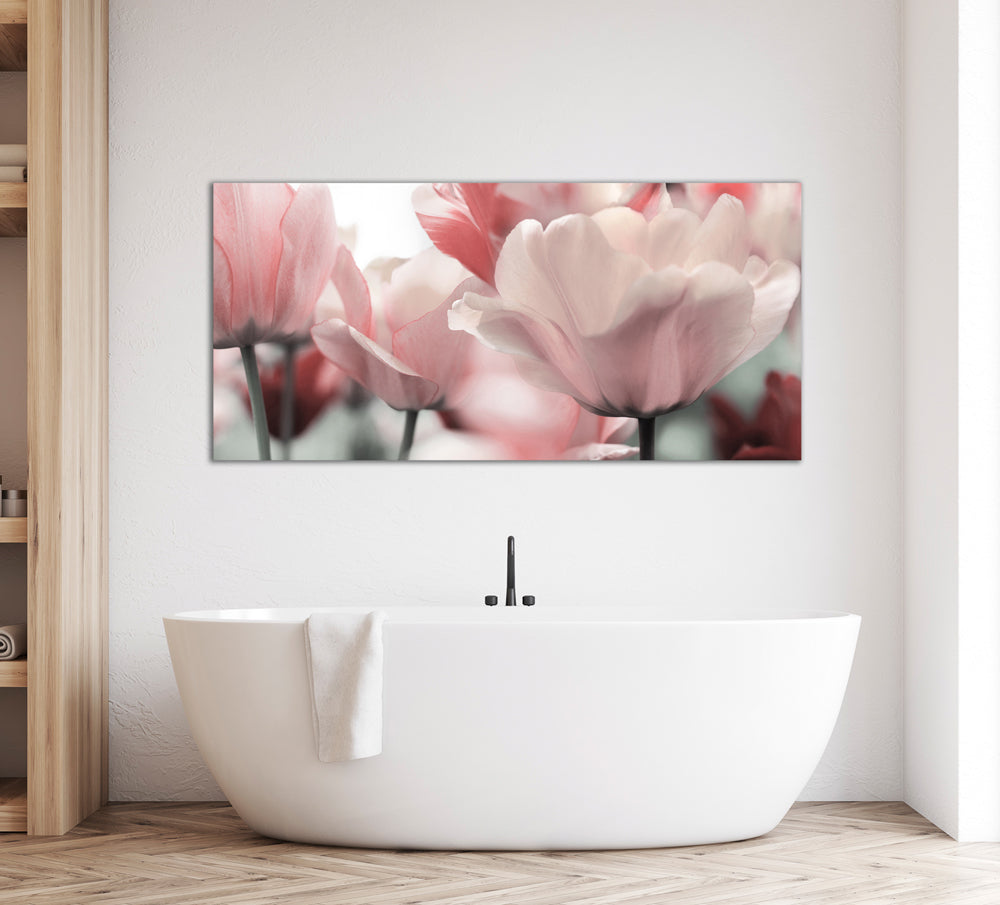 Aluminum picture flowers in rose