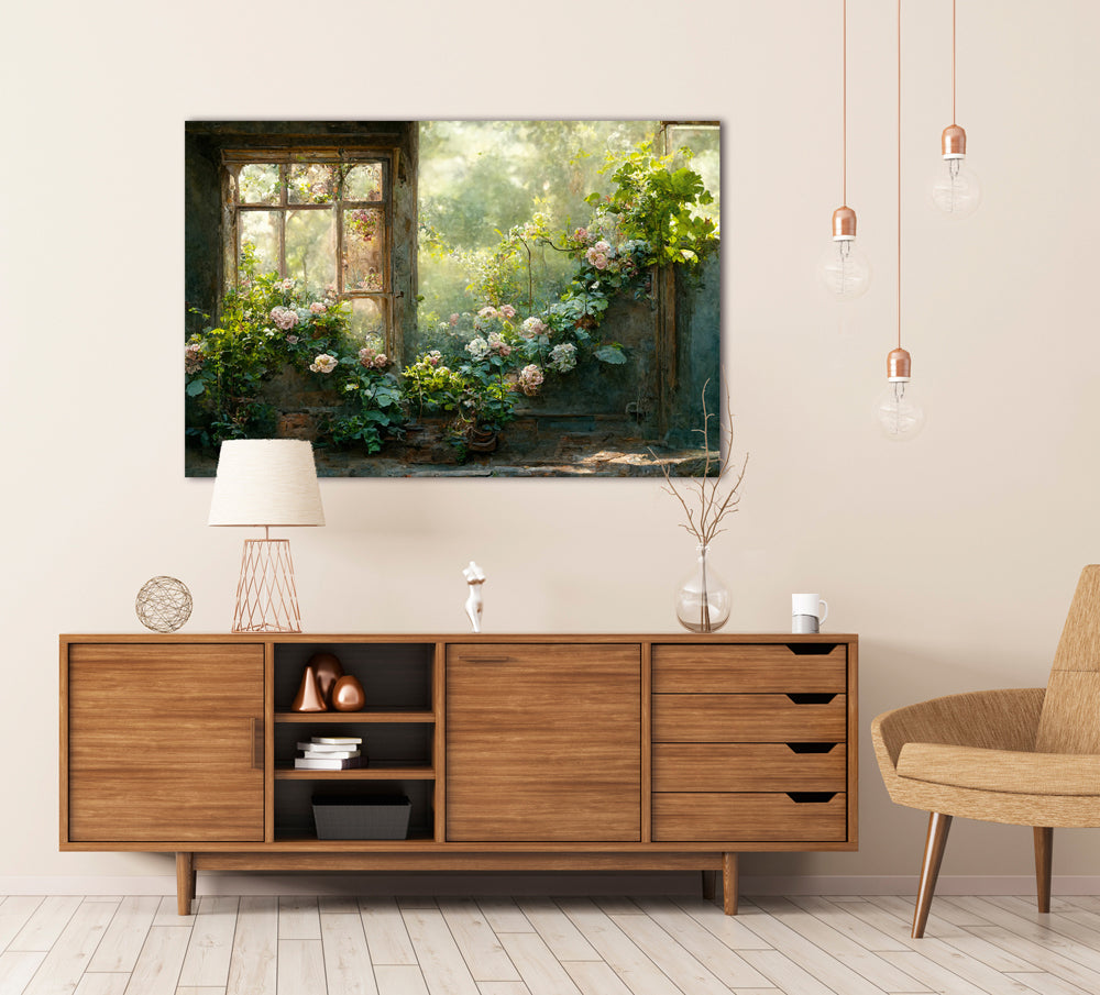 Alubild Romantischer Garten