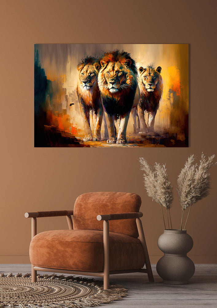 tableau en aluminium Wild Safari