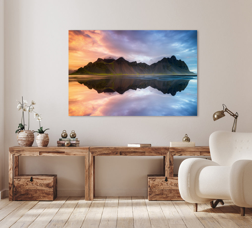 aluminum picture Rainbow Mountains