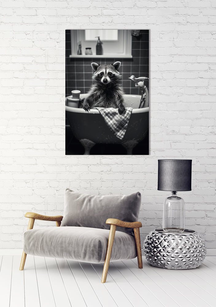 Aluminum picture Raccoon!