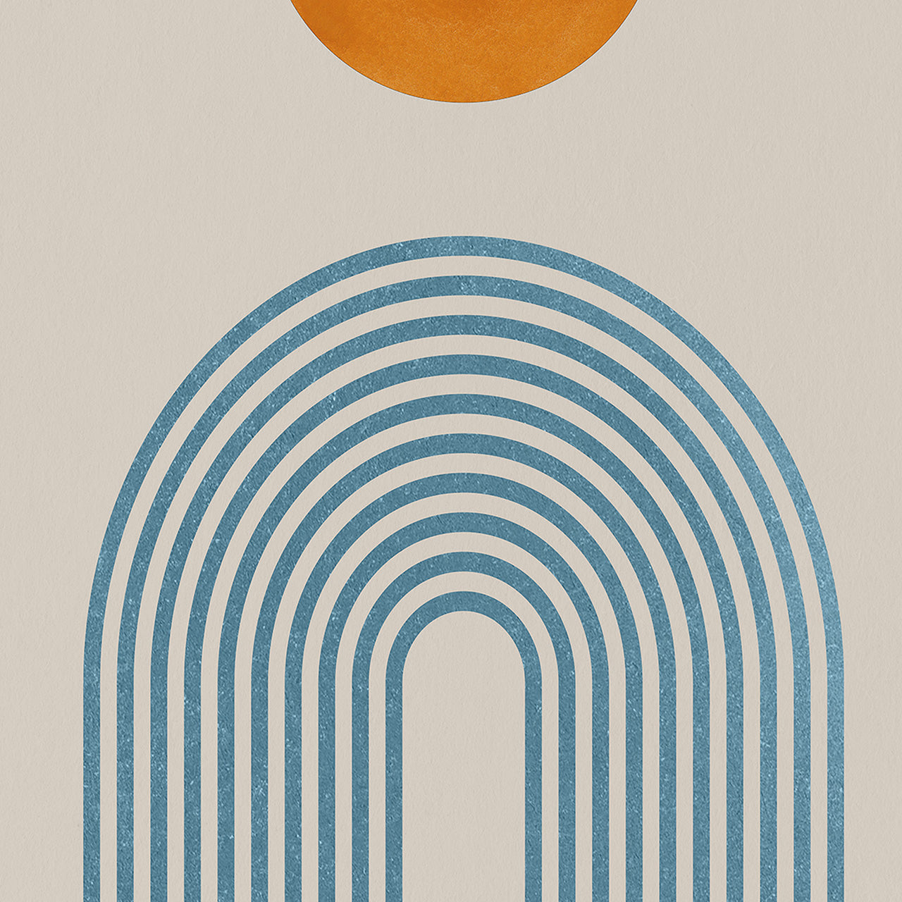Aluminum picture Orange Dot