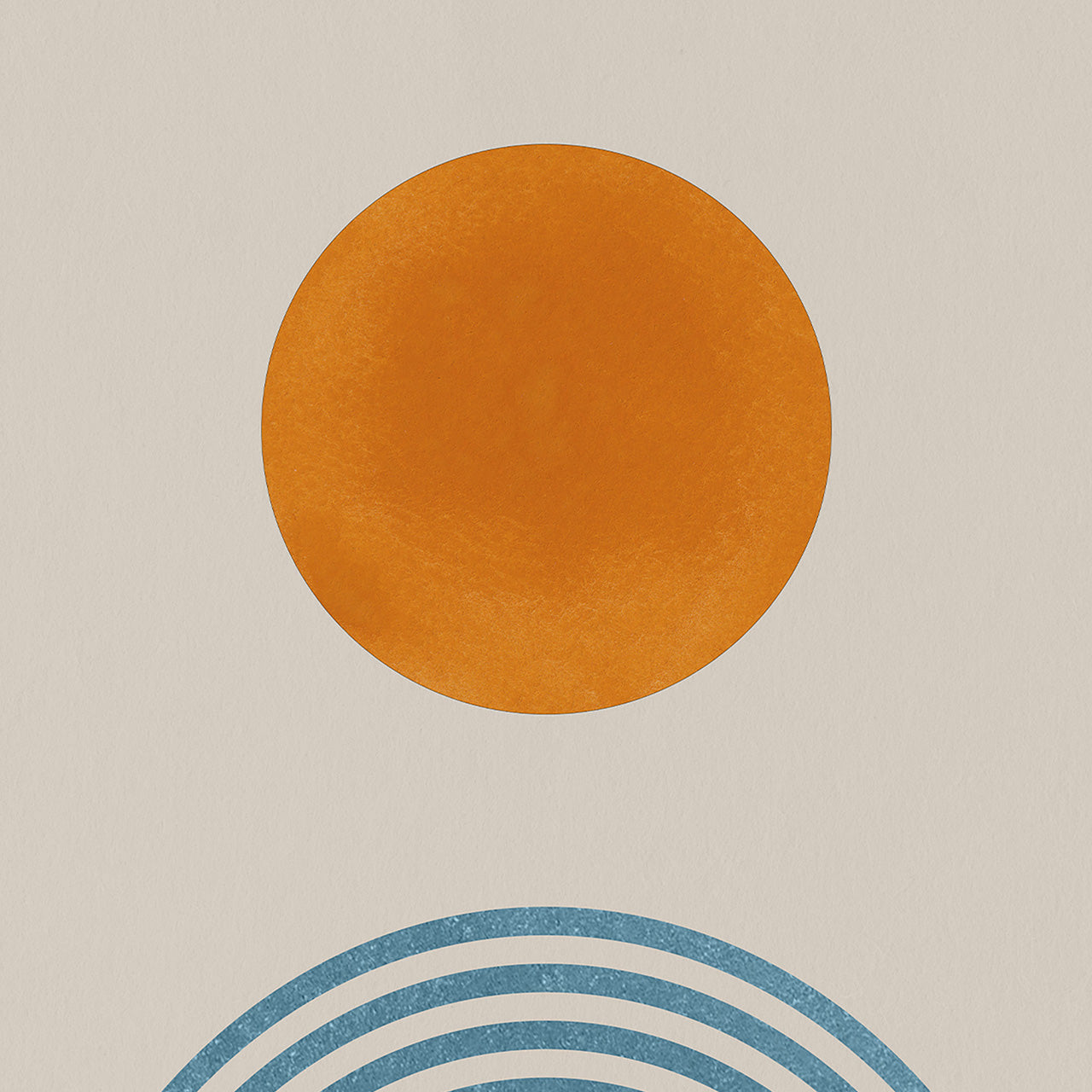 Aluminum picture Orange Dot