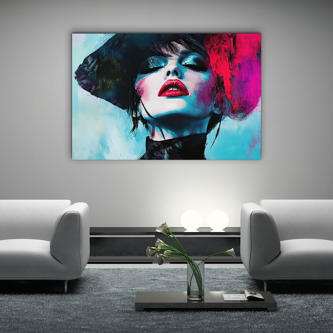 Alubild Pink Splashed Diva