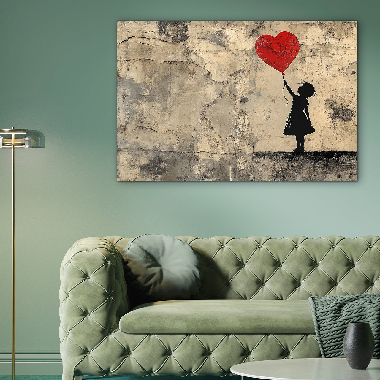 Ballon d'amour en alu