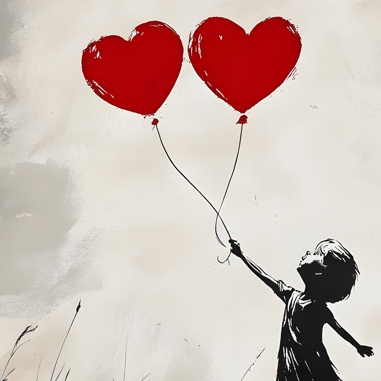 Ballons d'amour en alu