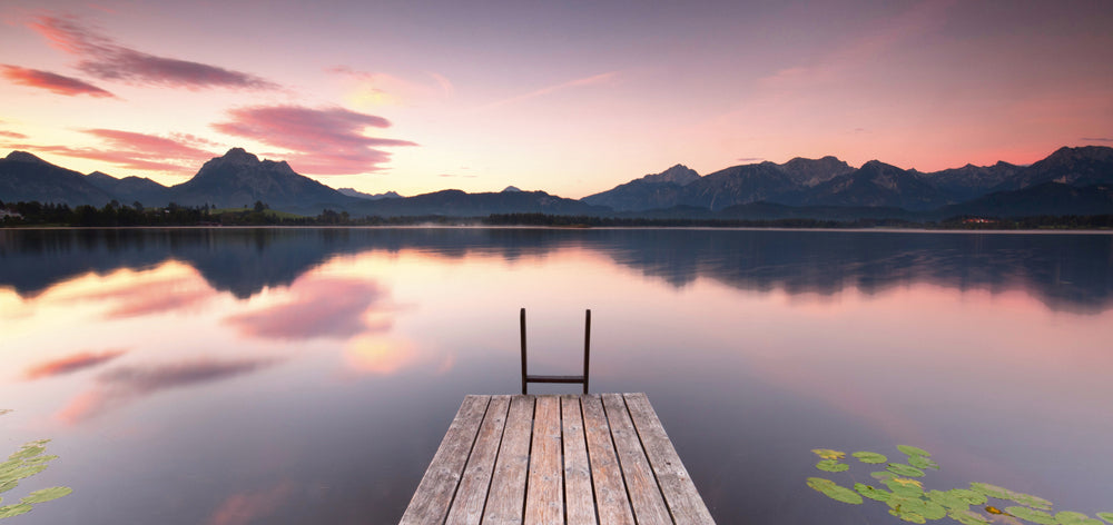Akustikbild Pro Steg in der Abenddämmerung
