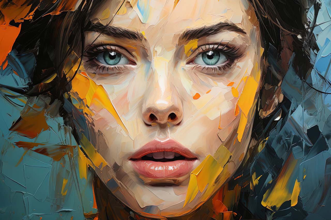 Akustikbild Pro Beauty with Splashes of Colour