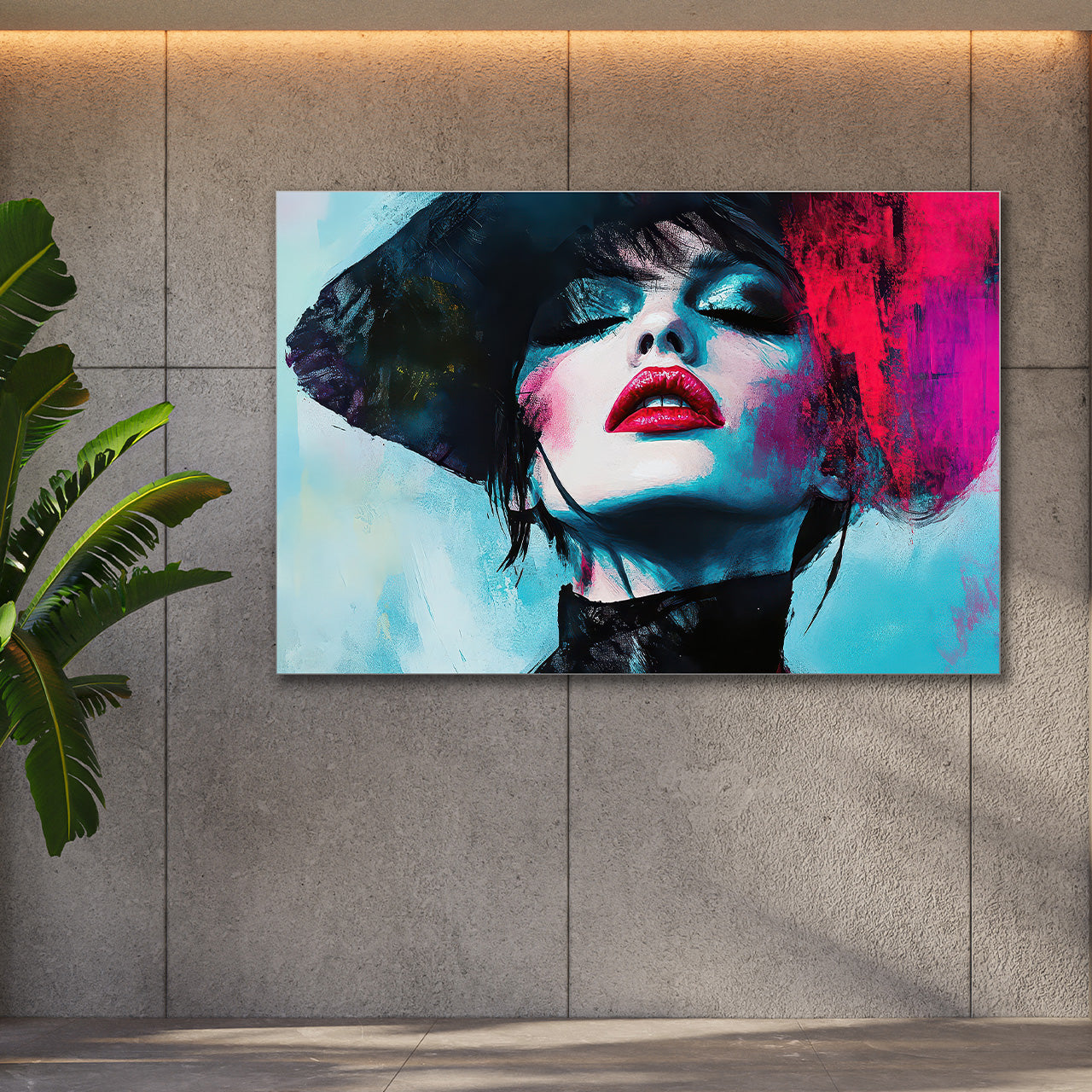 Tableau acoustique Pro Pink Splashed Diva