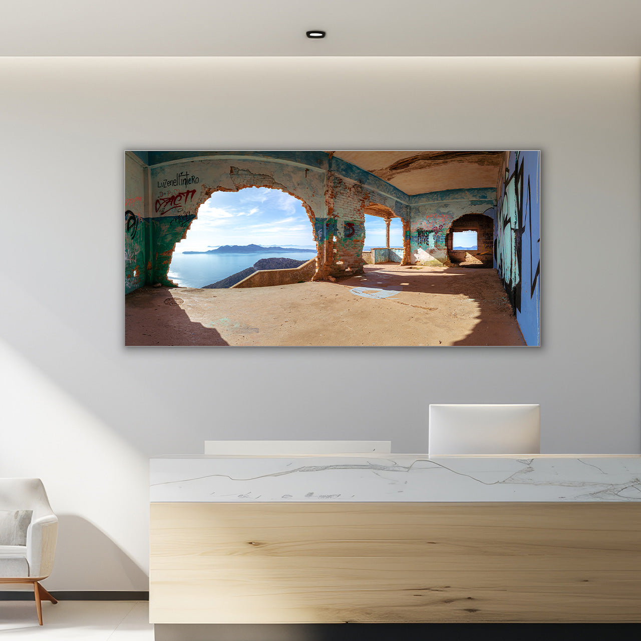 Tableau acoustique Pro Lieu perdu en bord de mer