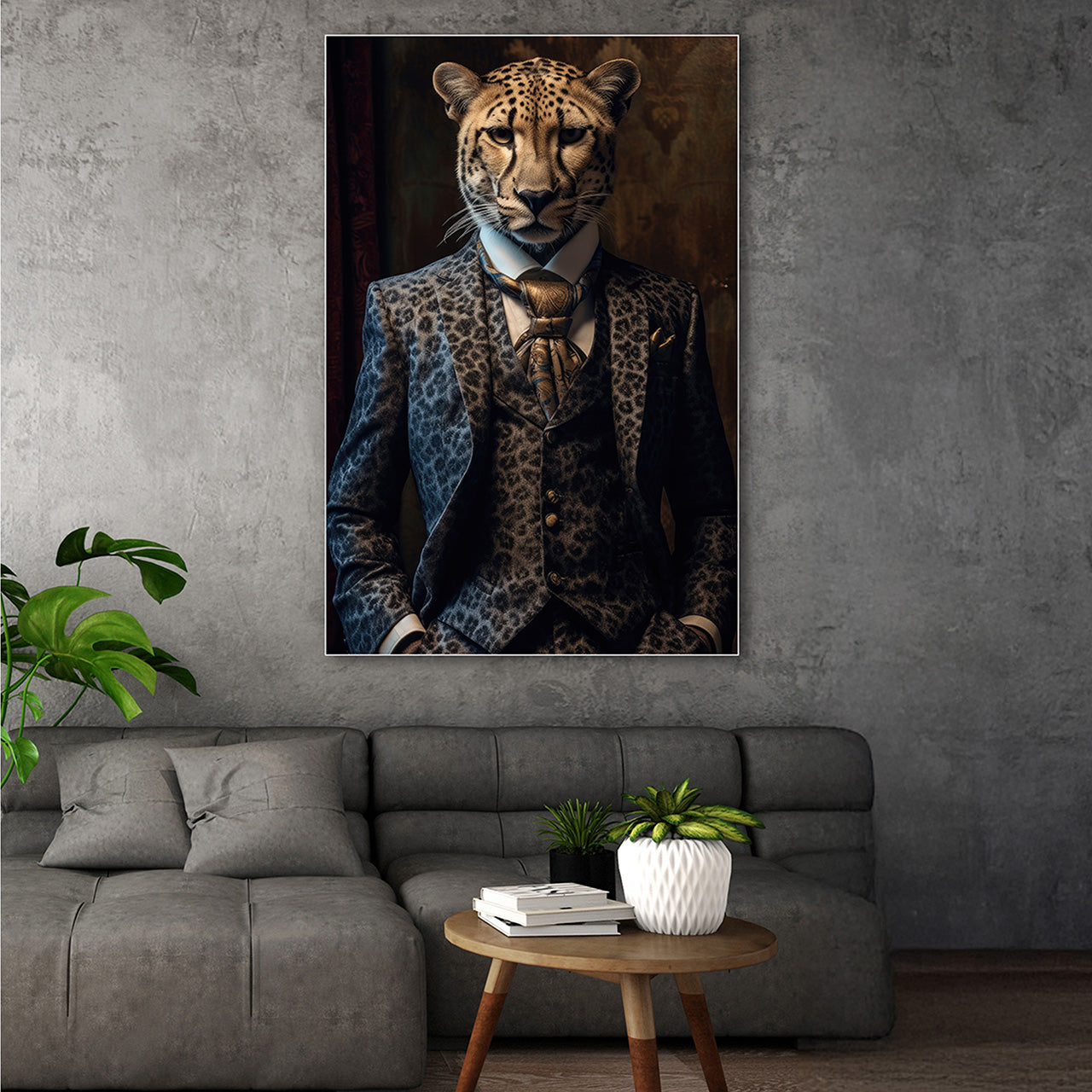 Akustikbild Slim Stylish Cheetah