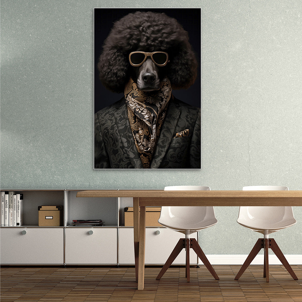 Akustikbild Slim Stylish Pudel