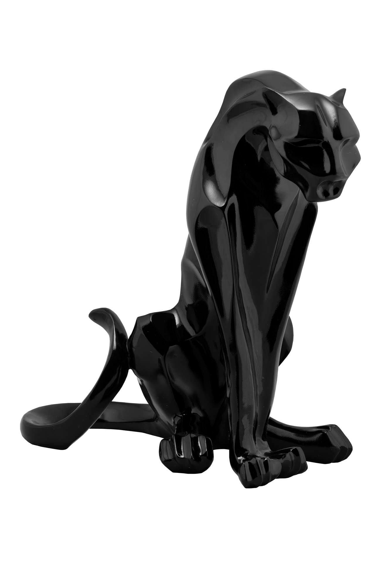 Sculpture Sitting Panther