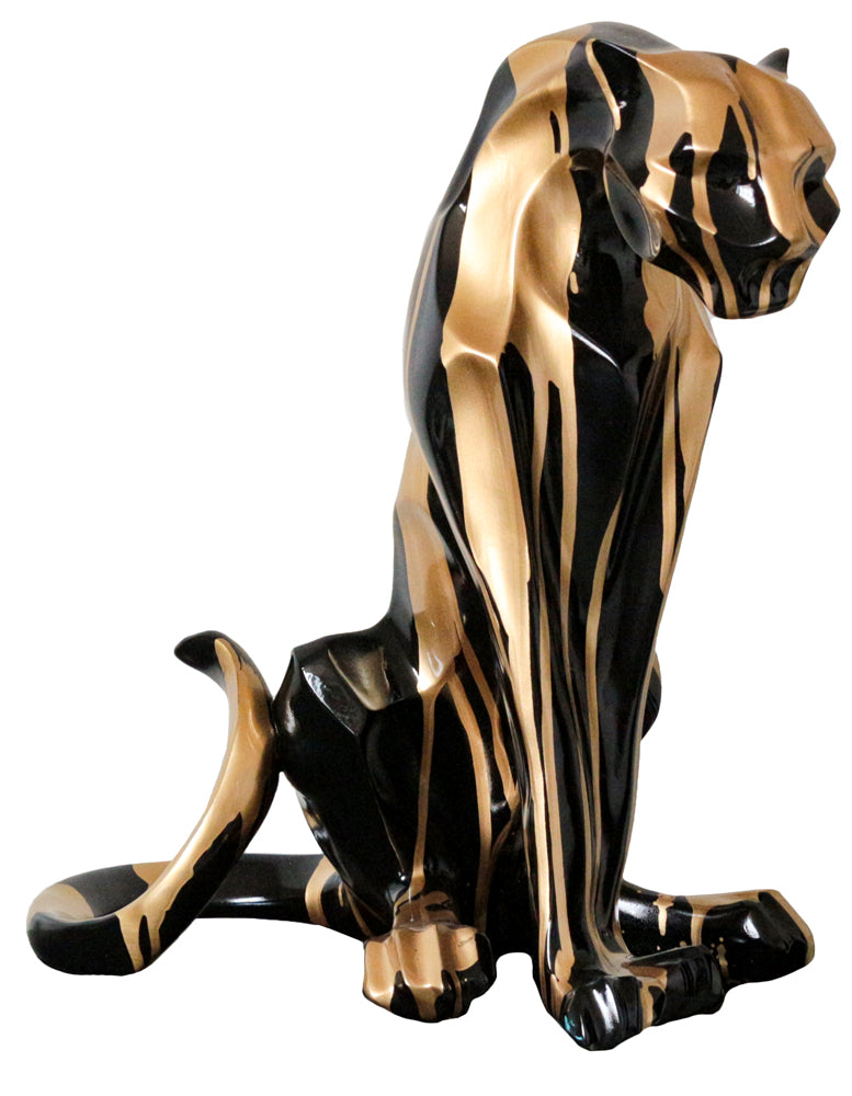 Sculpture Sitting Panther