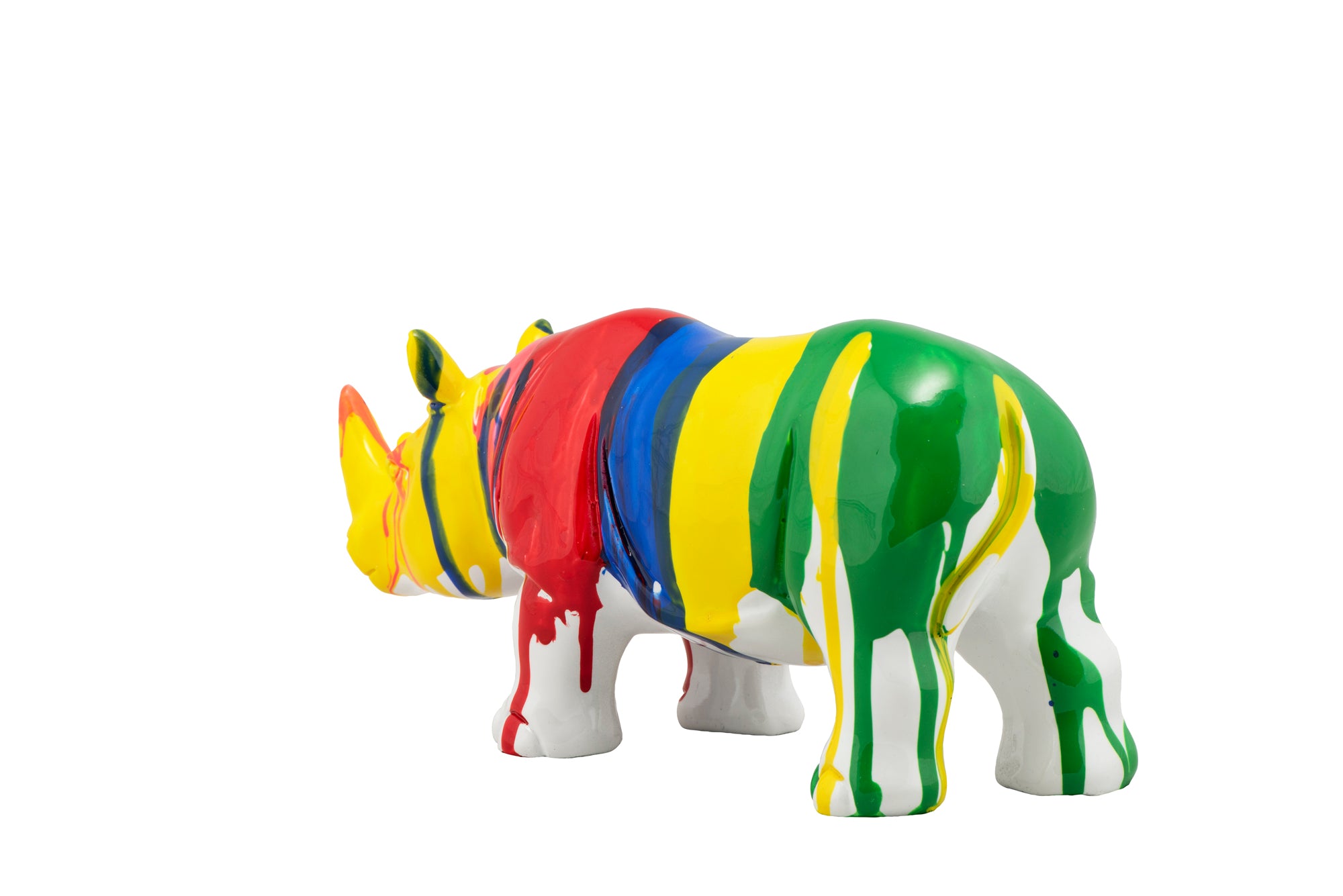 Skulptur Buntes Nashorn