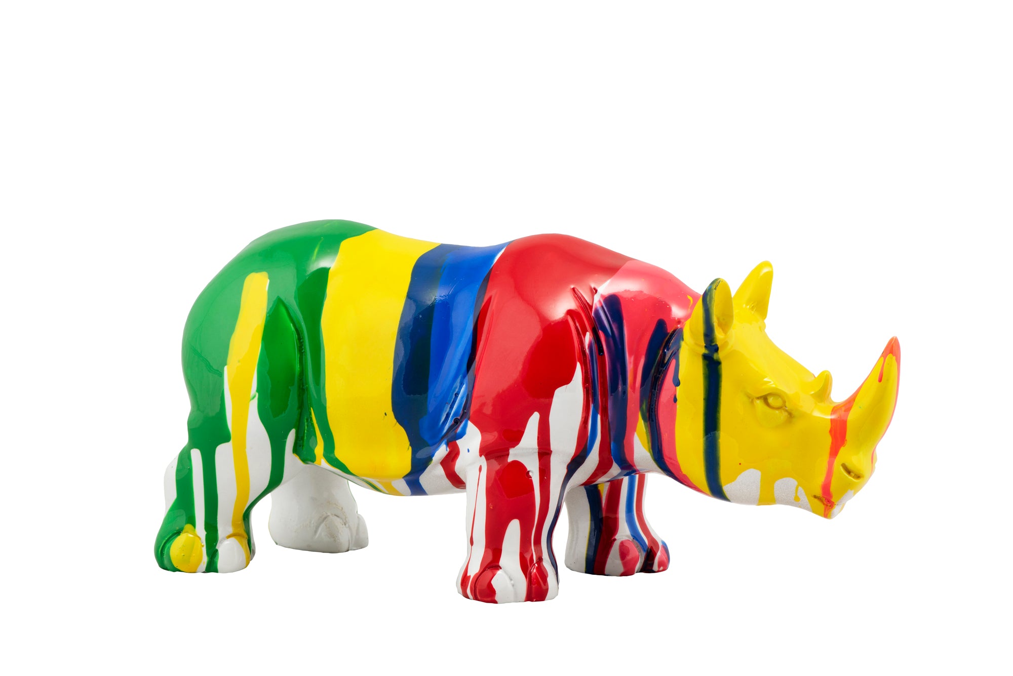 Skulptur Buntes Nashorn