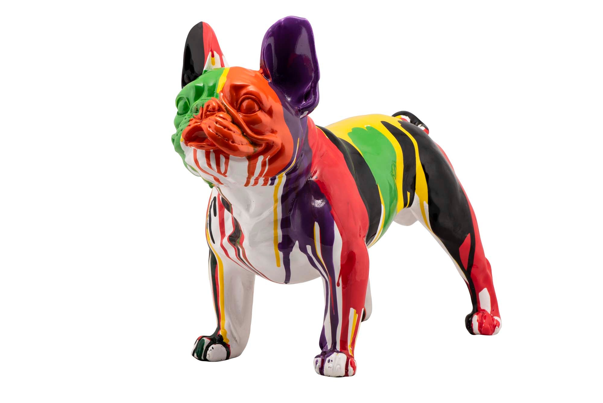 Skulptur Bunte Bulldogge