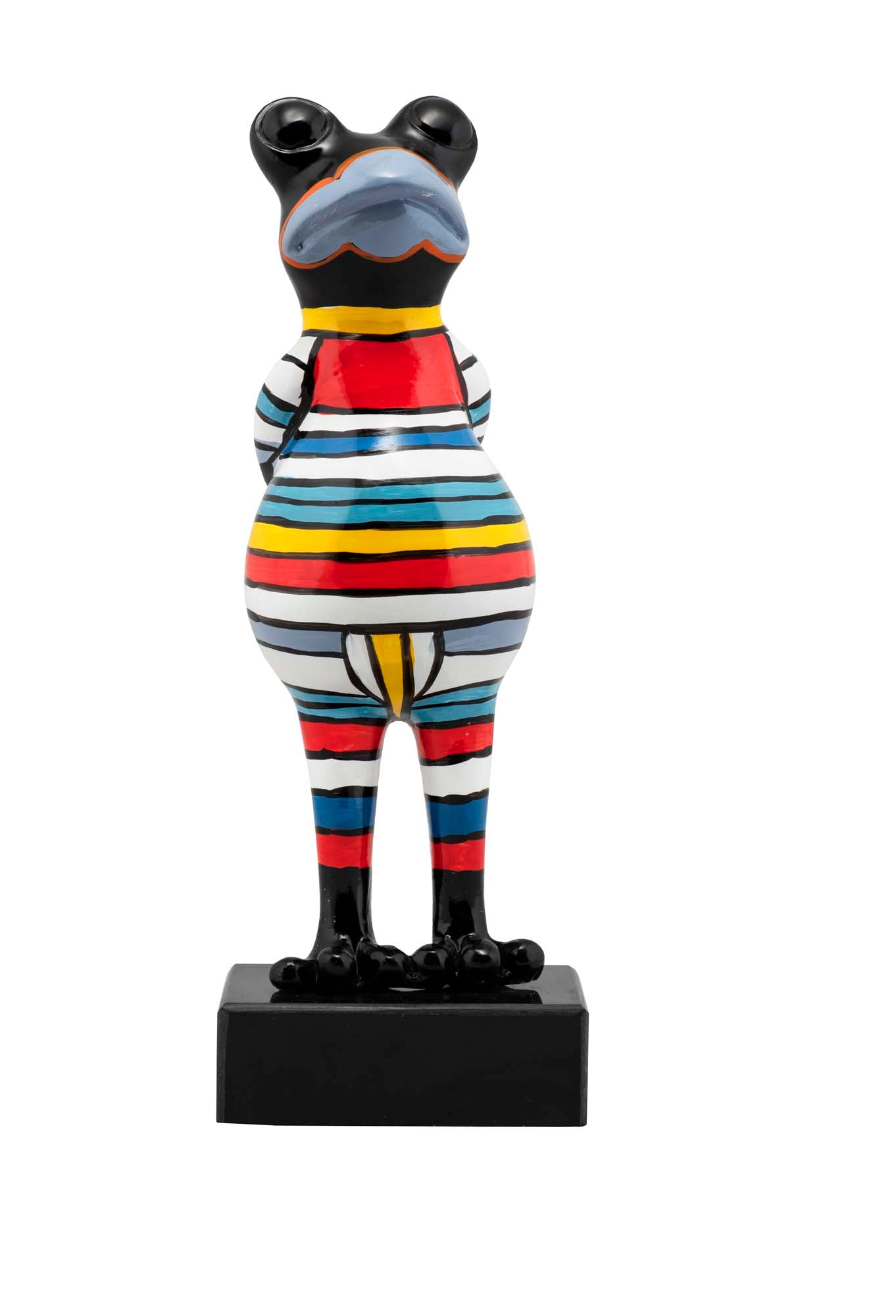 Skulptur Gestreifter Frosch