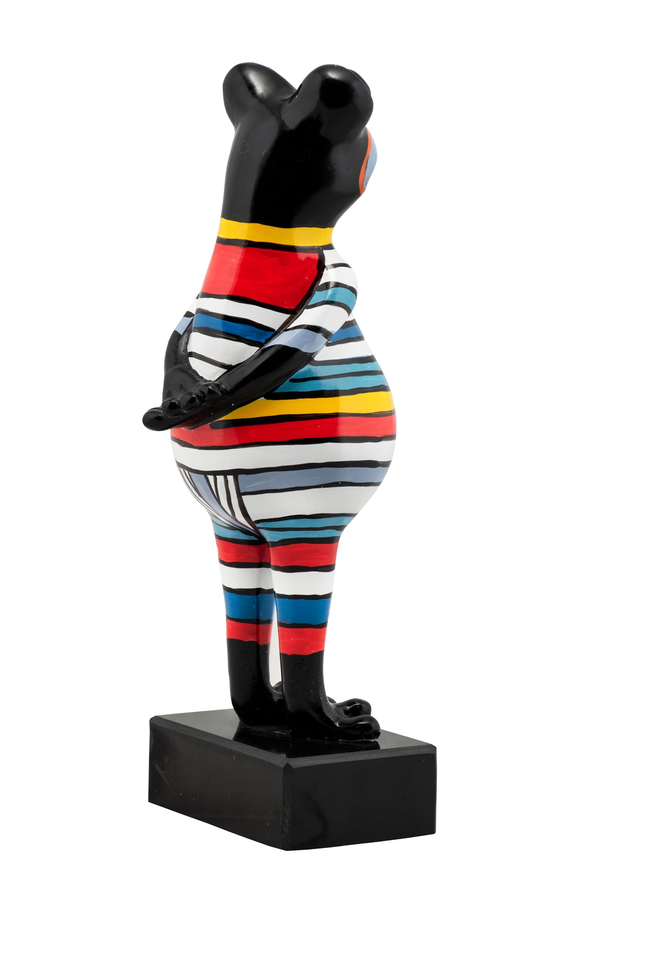 sculpture Grenouille rayée