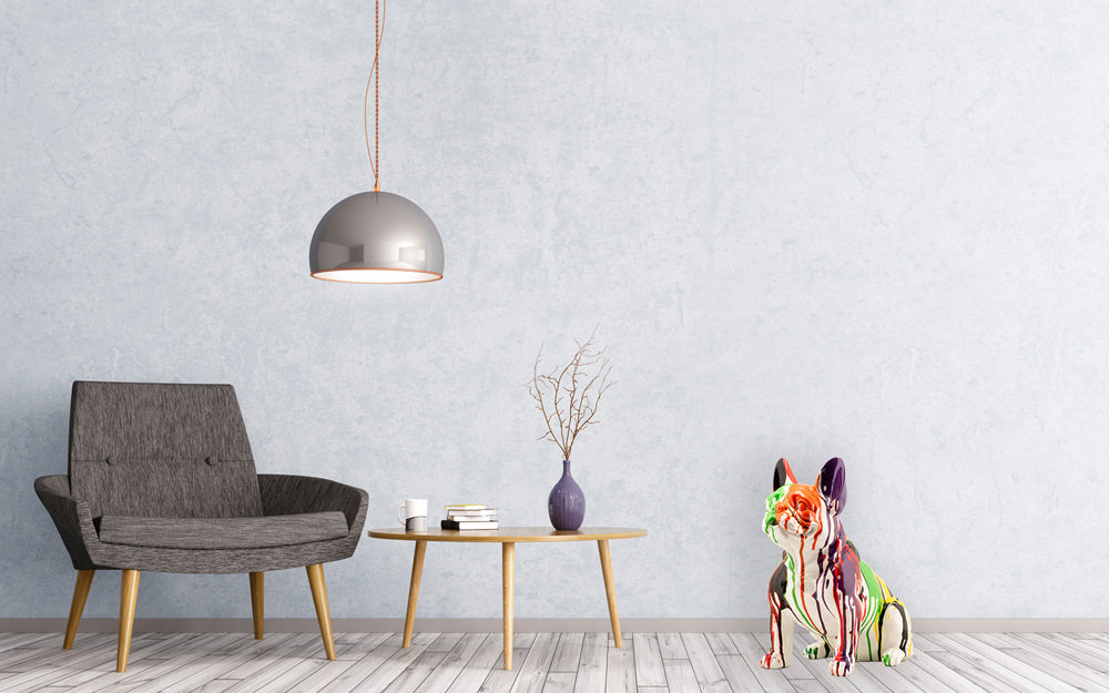 Skulptur Hektor, französische Bulldogge