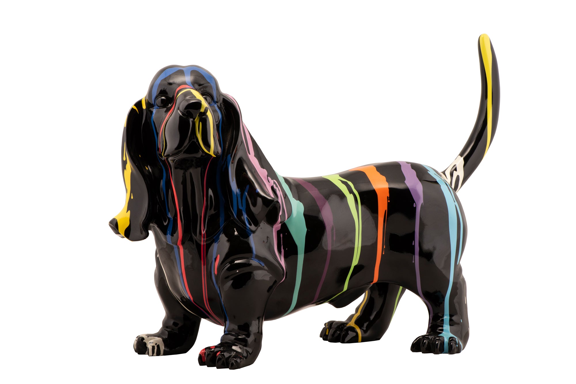 Skulptur Hund mit Schlappohren