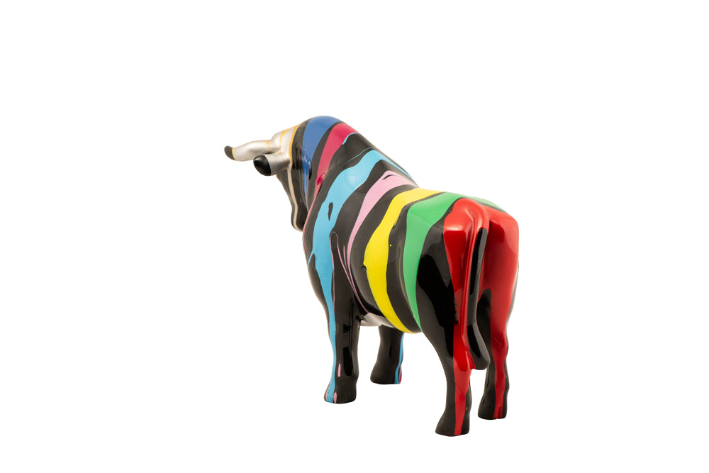 Skulptur Bunter Stier