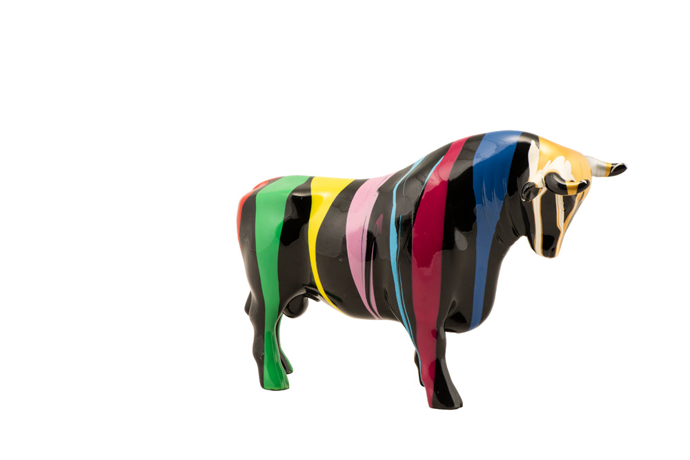 Skulptur Bunter Stier