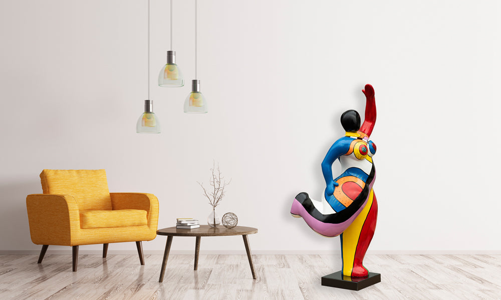 Skulptur Hommage an Niki de Saint Phalle Nana Stil VII in XL