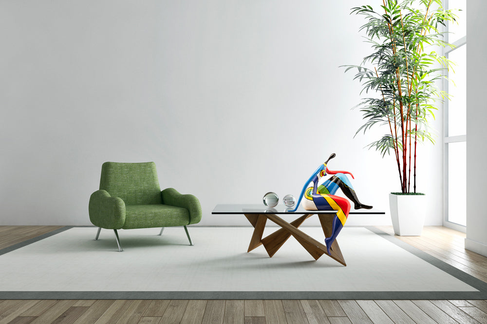 Skulptur Flower Power Mädchen