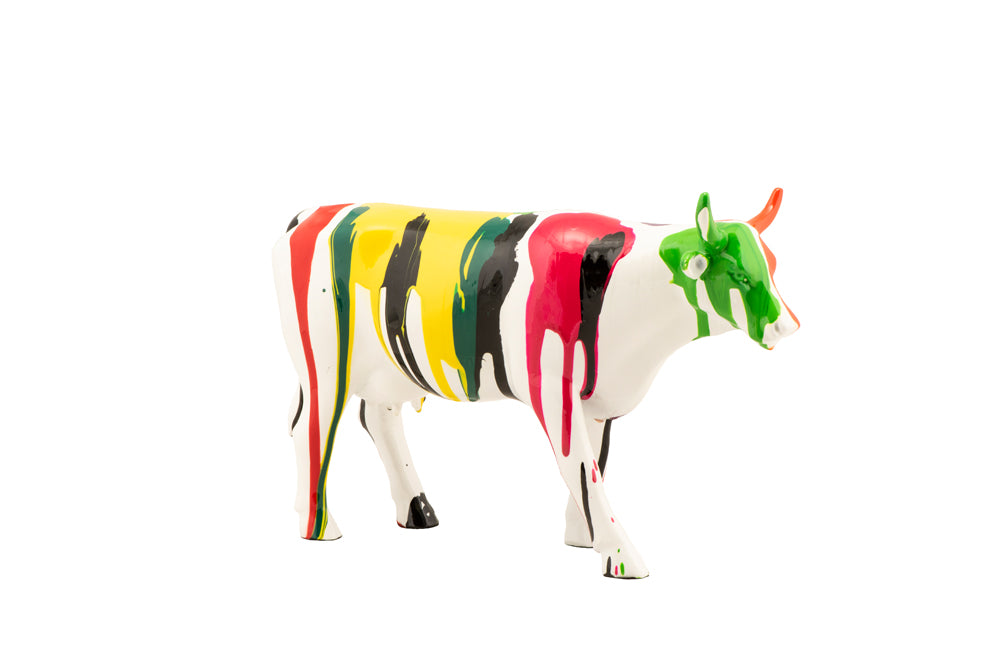 Skulptur Bunte Kuh