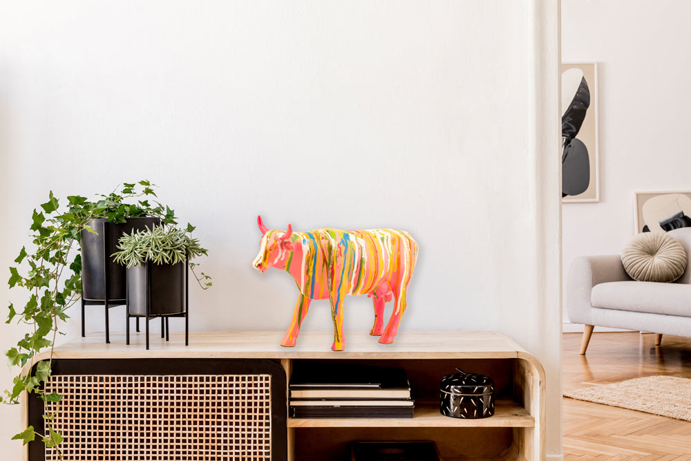 Skulptur Bunte Kuh II