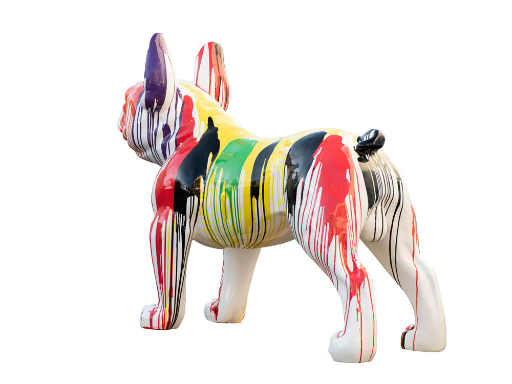 Sculpture Colorful Bulldog XXL