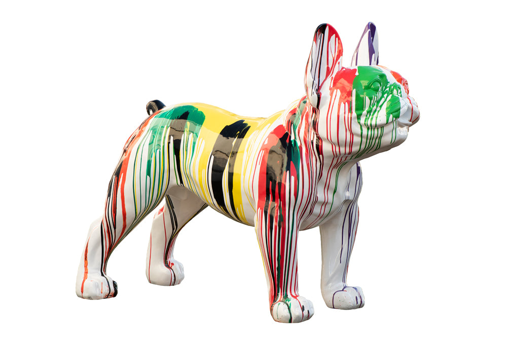 Sculpture Colorful Bulldog XXL