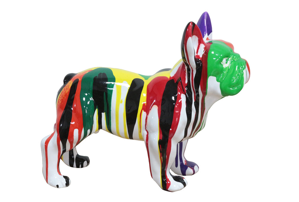 sculpture Colorful Bulldog