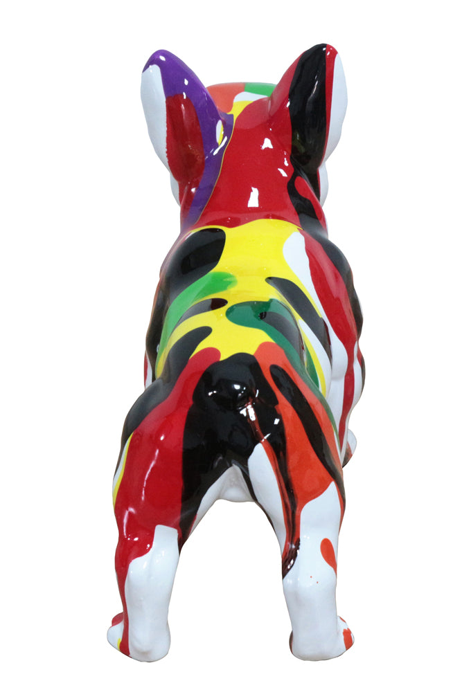 Skulptur Bunte Bulldogge