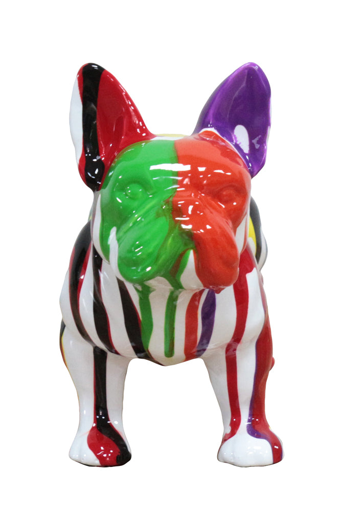 Skulptur Bunte Bulldogge