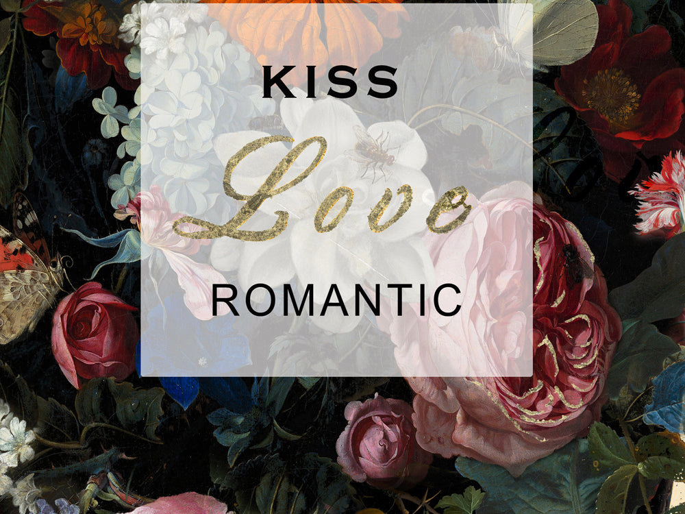 Glass picture glass picture perfume in a bottle "Kiss Love Romantic"