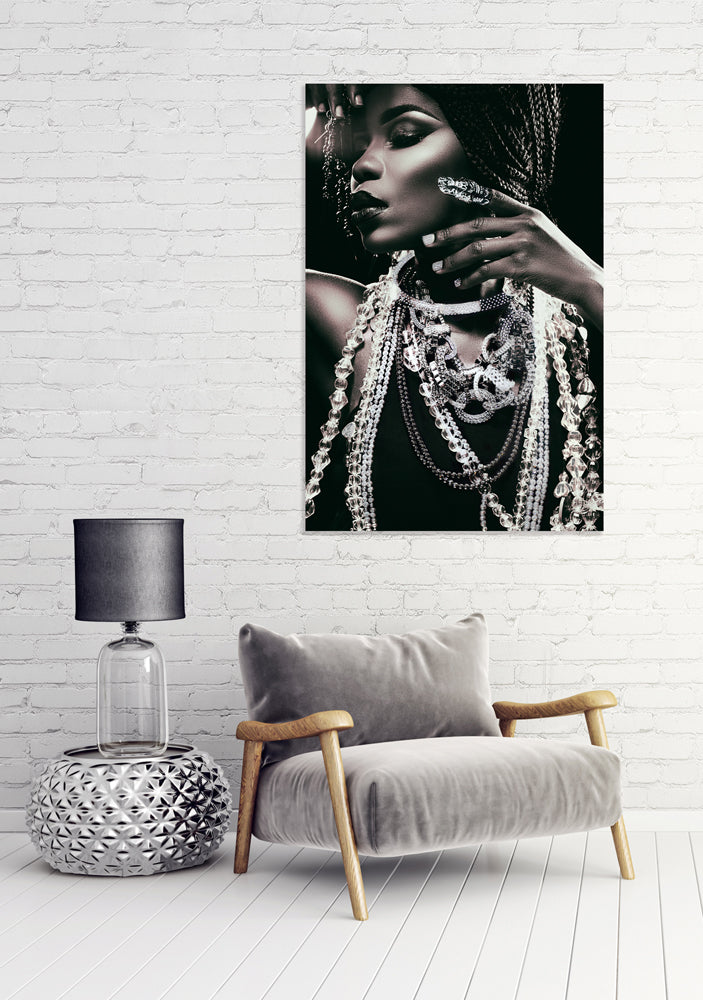 Schönheit mit Kettenschmuck