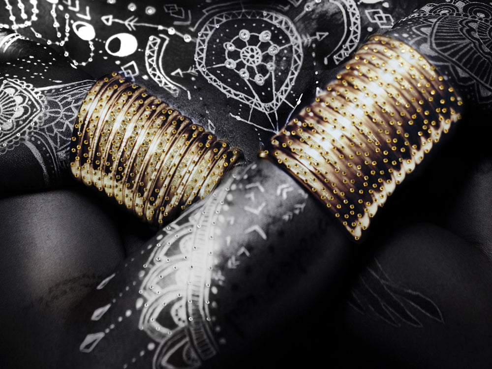 Mysterious beauty with hat and jewelry