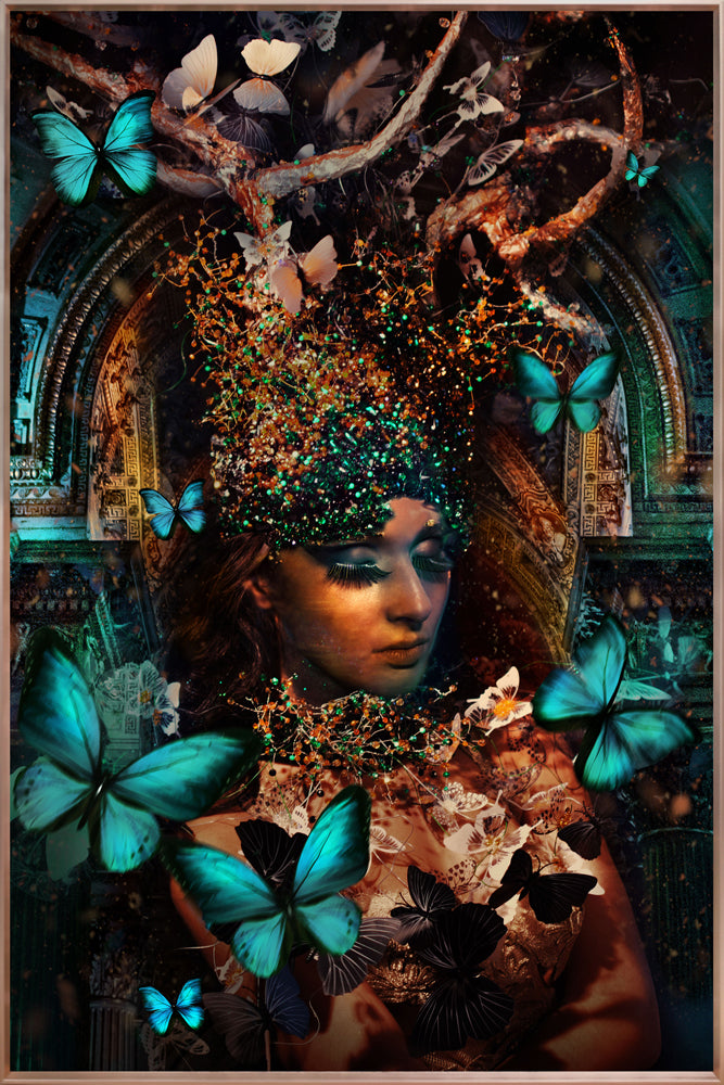 tableau en verre Butterfly Fantasy