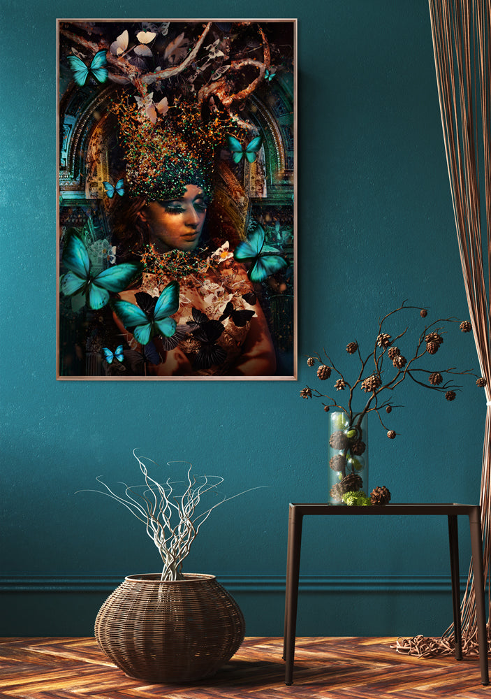 tableau en verre Butterfly Fantasy