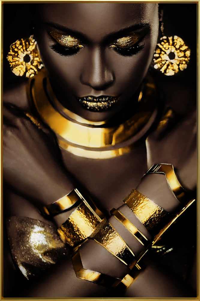 tableau en verre Golden Beauty