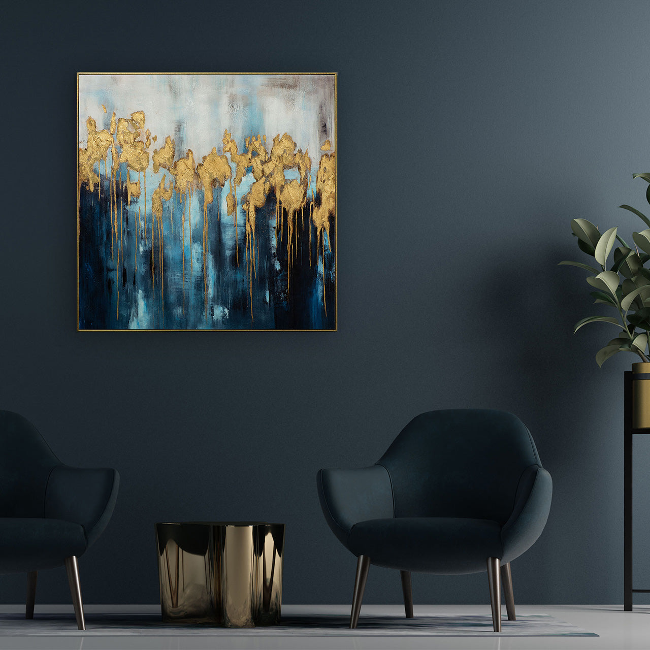 Gemälde Golden Waves