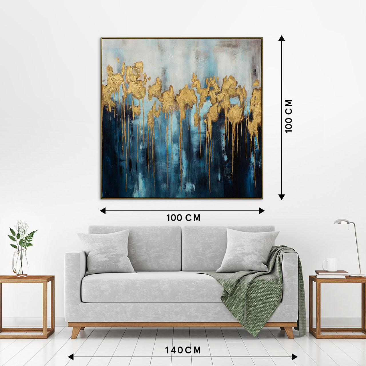 Gemälde Golden Waves