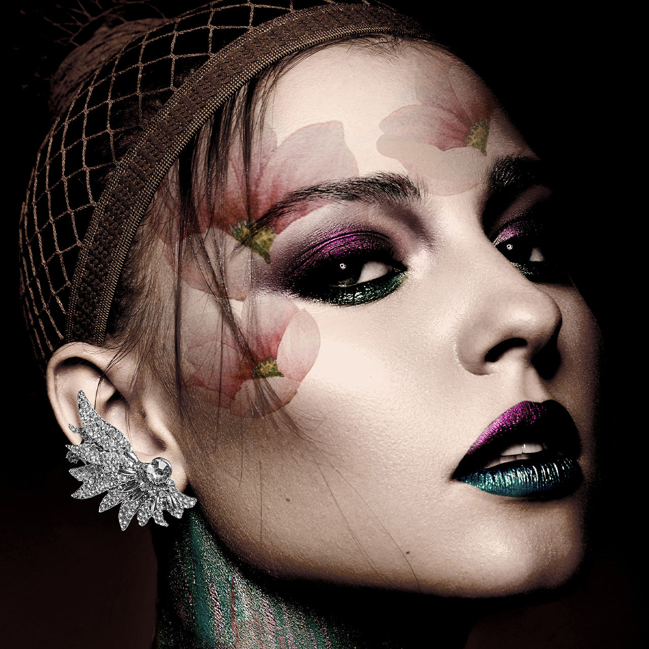 glass picture Lady of Roses