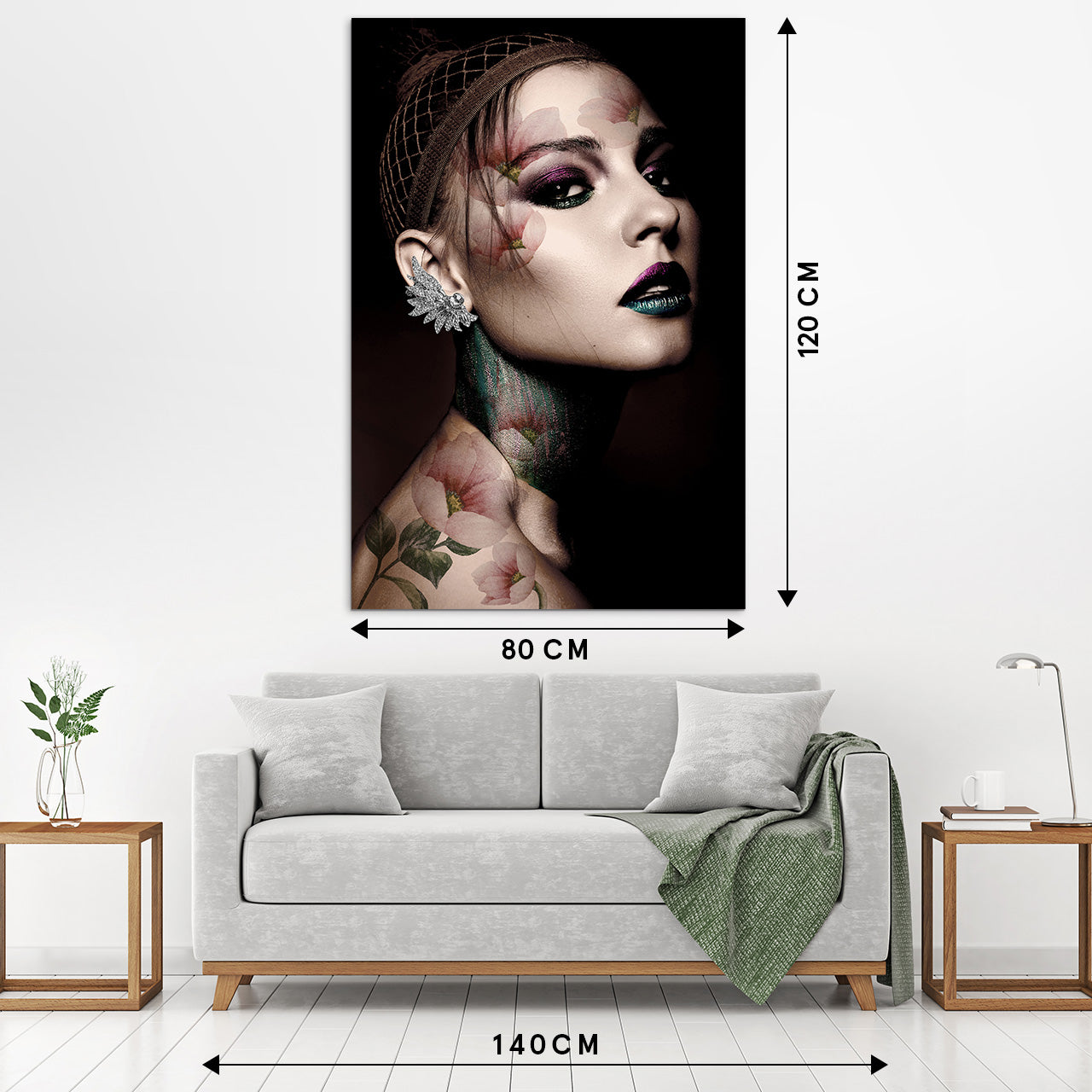 glass picture Lady of Roses