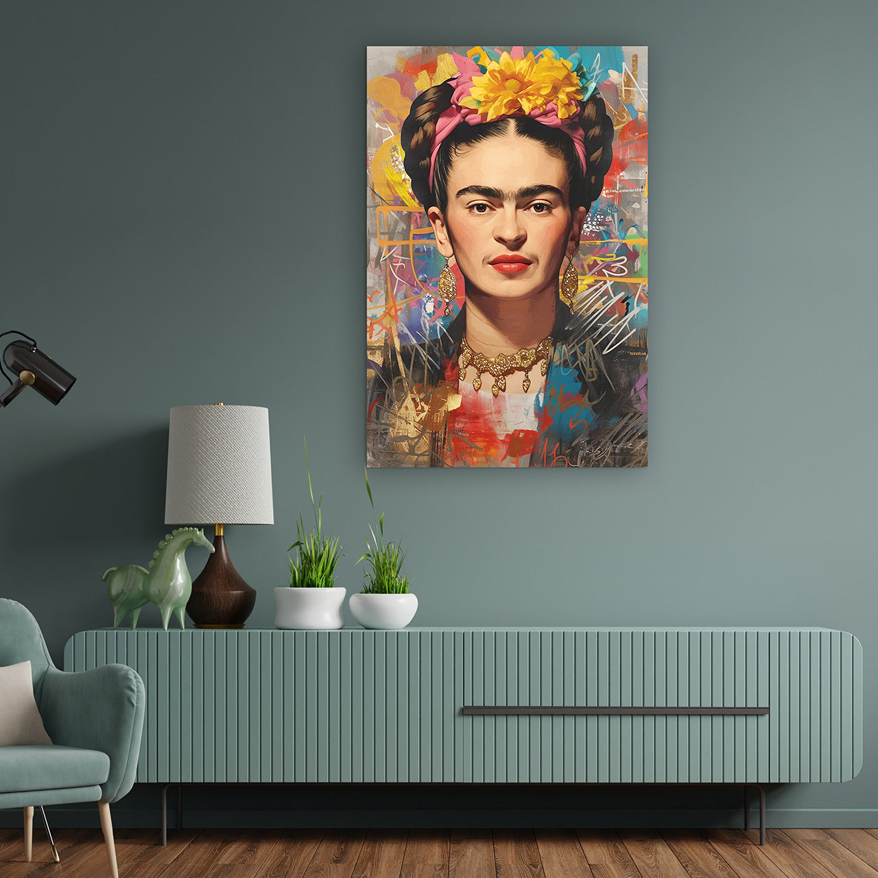 tableau en verre Flair mexicain coloré